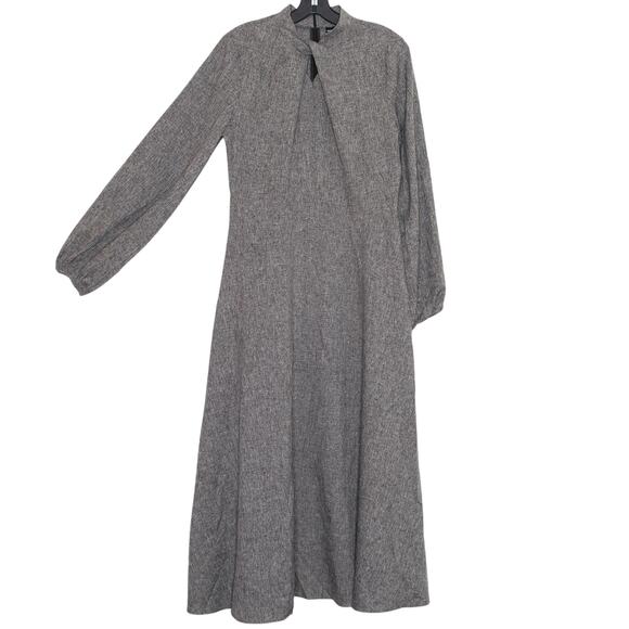 NWT Shein Womens Dress Midi Boho Classic Minimalist Modest Gray Size Large GT - Picture 5 of 5